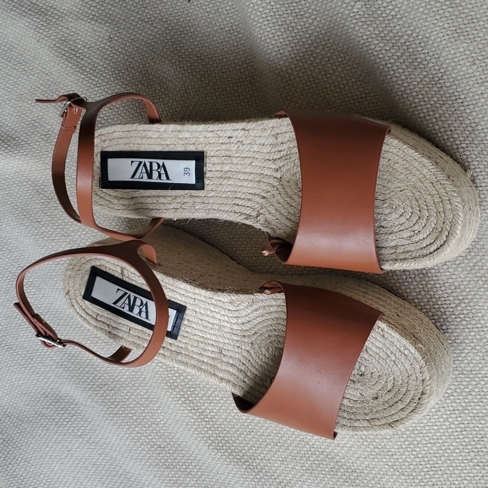 ZARA wedge sandals